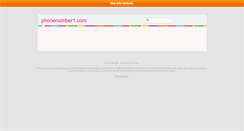 Desktop Screenshot of phonenumber1.com