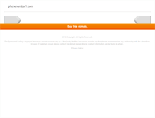 Tablet Screenshot of phonenumber1.com